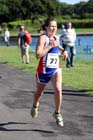 Mereike Jakschik (Newcastle University) 3rd in the Tyne Bridge Harriers Exhibition Park 5k, Newcastle.